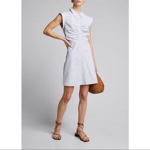 NWT Veronica Beard Blue and White Multi Print Ferris Mini Dress Size 12